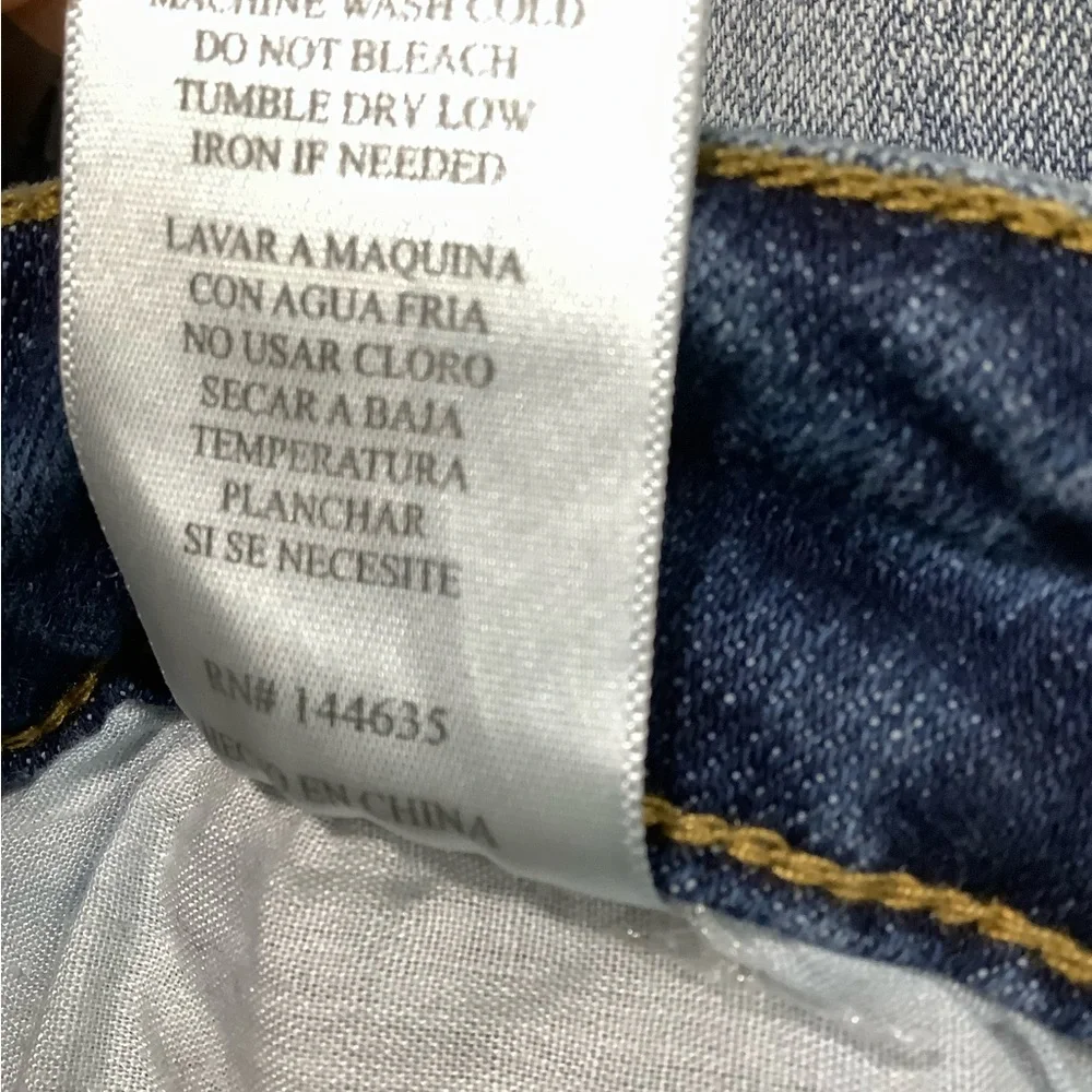 Kancan Distressed Raw Hem Jean Short Stretch